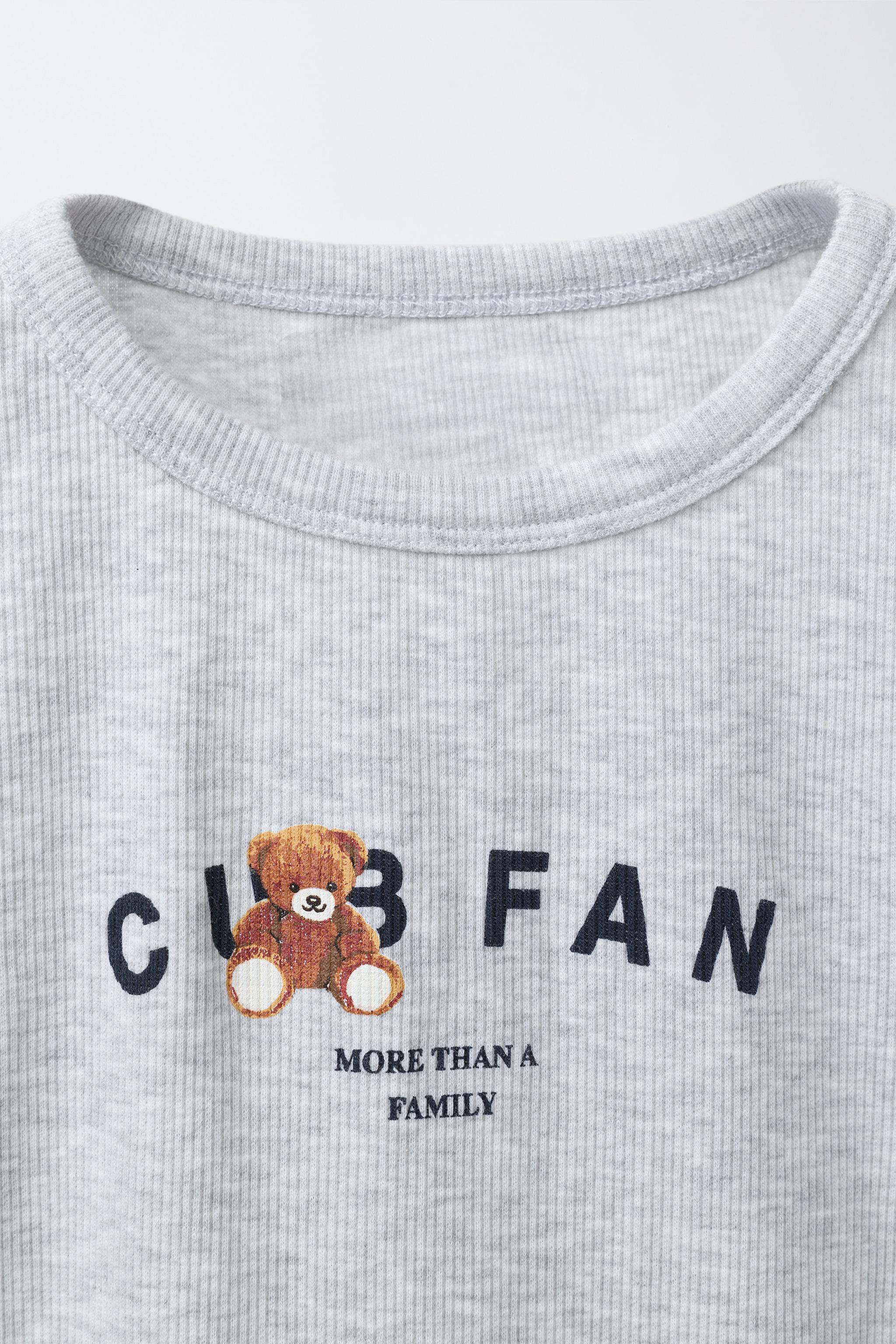 DOG PRINT RIBBED T-SHIRT